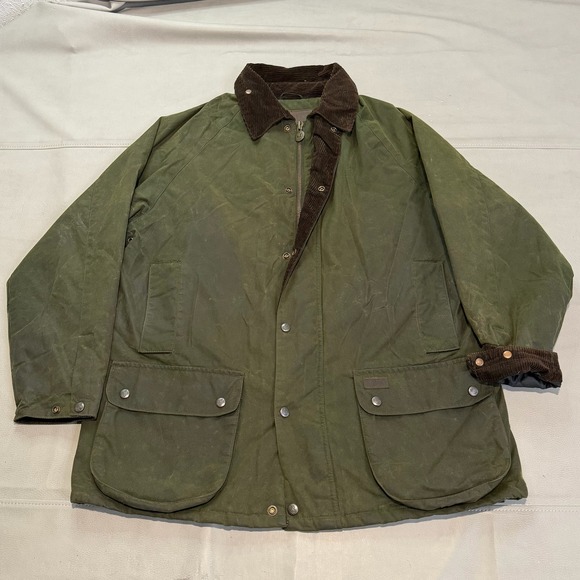 Outback Trading Co Wax Oil Cotton Jacket Men Olive Corduroy Workwear Line-L-XXXX - Picture 2 of 12